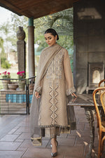 Coffee Shade Kurta with Trousers and Dupatta